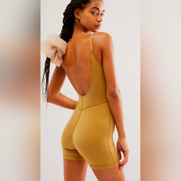 Nwt Free People Hah‎ Raise The Barre Onesie Shroom Apparel Bodysuit - Picture 3 of 4